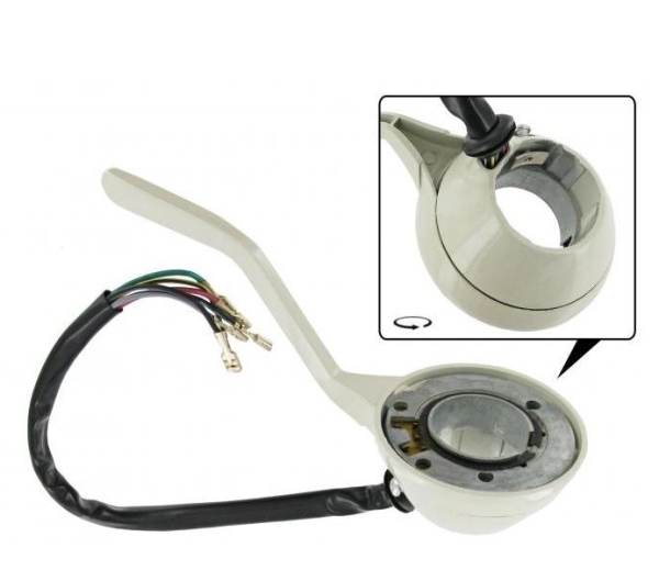 Turn signal switch sandstone colored Beetle: standard models 8.1960 until 1961 (VIN 3 856 471) export models 8.1960 until 8.1961